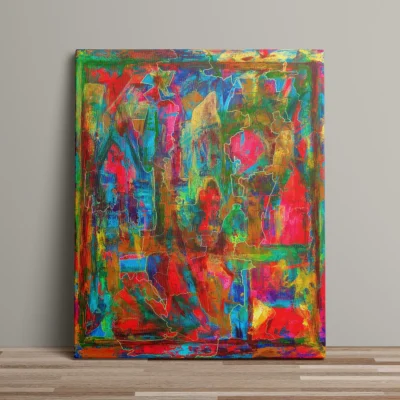 Sanctuary - abstrakt lærredsprint