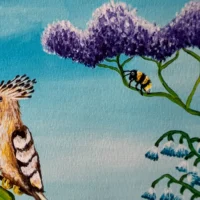 Siesta Fine Art Giclée Print med smukke fugle
