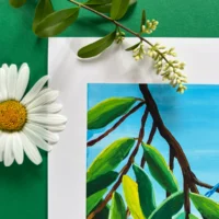 Siesta Fine Art Giclée Print med smukke fugle