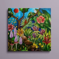 Spectators of the Red Moon - Lærredsprint - Billede 4