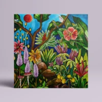 Spectators of the Red Moon - Lærredsprint - Billede 8