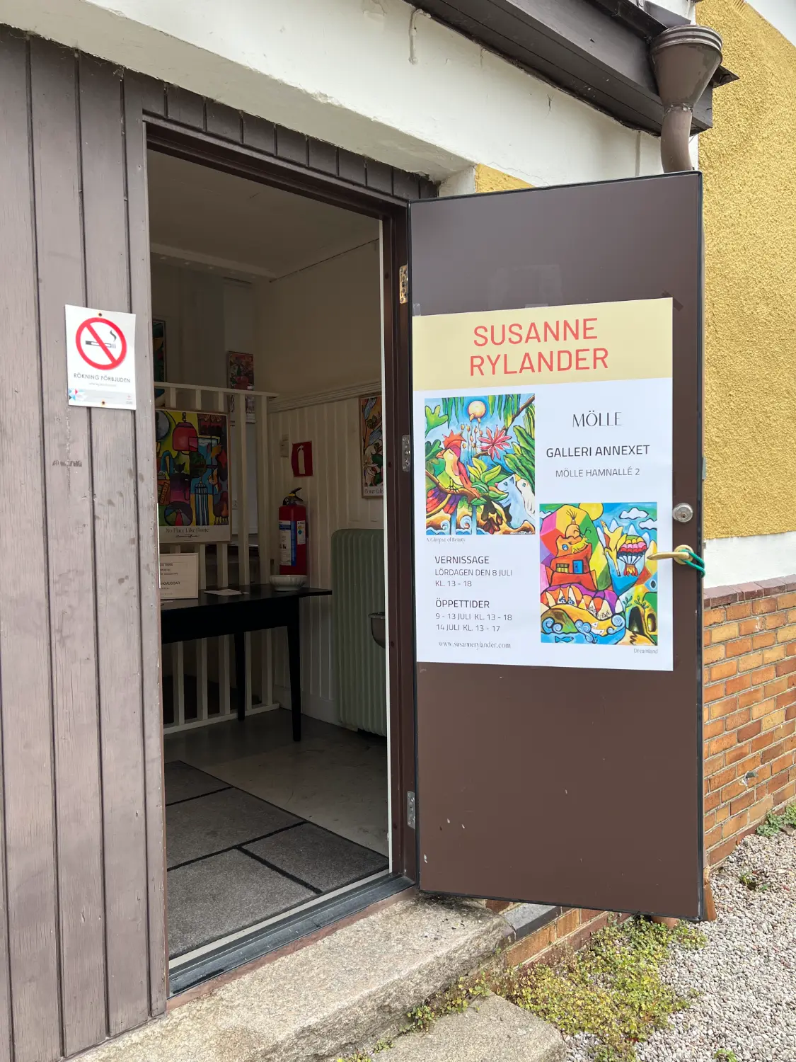 Susanne Rylander kunstudstilling Mölle Stationshus 2023