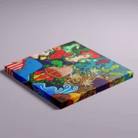 The Lovers - abstrakt lærredsprint