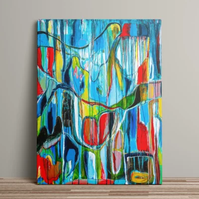 The Swamp - abstrakt lærredsprint