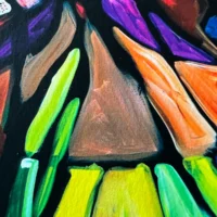 Things to Come Fine Art Giclée Print i røde farver