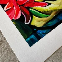 Things to Come Fine Art Giclée Print i røde farver