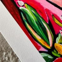 Things to Come Fine Art Giclée Print i røde farver