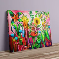 Tropical Fantasy - abstrakt lærredsprint