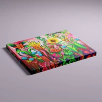 Tropical Fantasy - abstrakt lærredsprint